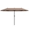 Double-Sided Patio Umbrella, Crank Handle and Sun-Protection Fabric